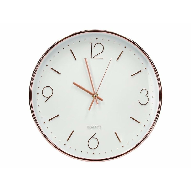 Reloj de Pared Q-Connect KF16950 Blanco Ø 30,5 cm Metal