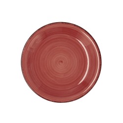 Plato de Postre Quid Vita Ceru00e1mica Rojo (19 cm) (12 Unidades)