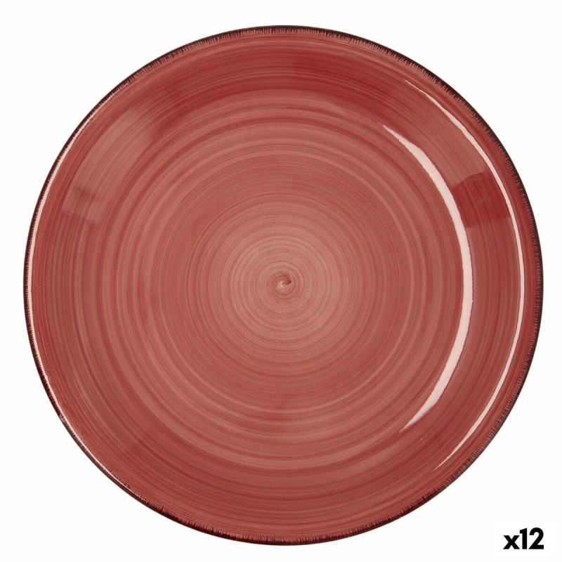 Plato Llano Quid Vita Ceru00e1mica Rojo (u00d8 27 cm) (12 Unidades)