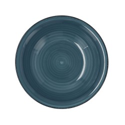 Plato Hondo Quid Vita Ceru00e1mica Azul (u00f8 21,5 cm) (12 Unidades)