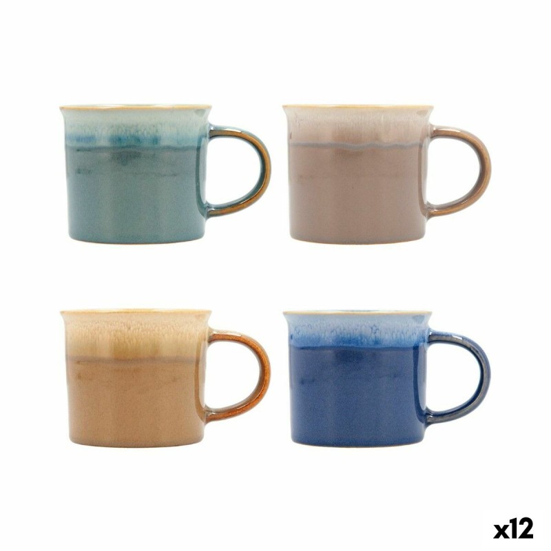 Taza Quid Duo Ceru00e1mica Multicolor (265 ml) (12 Unidades)