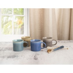 Taza Quid Duo Ceru00e1mica Multicolor (265 ml) (12 Unidades)