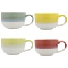 Taza Quid Atenua Ceru00e1mica Multicolor (460 ml) (12 Unidades)