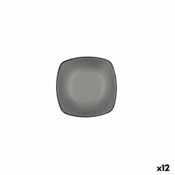 Bol para Aperitivos Bidasoa Gio Gris Plu00e1stico 13 x 13 cm 12 Unidades