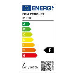 Tubo LED EDM 31678 A F 7 W 480 Lm LED (6400 K)