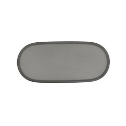 Bandeja de Aperitivos Bidasoa Gio Gris Plu00e1stico 28 x 12 cm (12 Unidades)