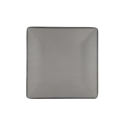 Plato Llano Bidasoa Gio Gris Plu00e1stico 21,5 x 21,5 cm (12 Unidades)