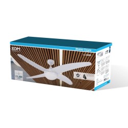 Ventilador de Techo con Luz EDM 33806 Caspio Blanco 60 W