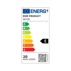 Bombilla LED EDM E 20 W E27 2100 Lm Ø 6,5 x 12,5 cm (6400 K)