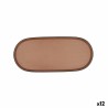 Bandeja de Aperitivos Bidasoa Gio Marru00f3n Plu00e1stico 28 x 12 cm (12 Unidades)