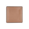 Plato Llano Bidasoa Gio 21,5 x 21,5 cm Marru00f3n Plu00e1stico