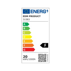 Foco empotrable EDM Downlight 20 W 1500 Lm (6400 K)