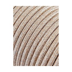 Cable EDM C15 2 x 0,75 mm Beige Textil 5 m