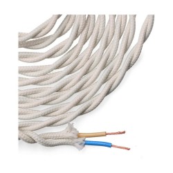 Cable EDM 2 x 0,75 mm Blanco 5 m