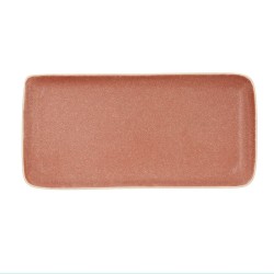 Bandeja de Aperitivos Bidasoa Gio Marru00f3n Ceru00e1mica Rectangular 28 x 14 cm (4 Unidades)