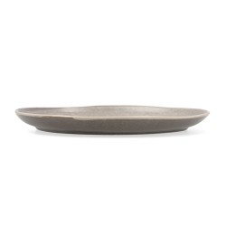 Plato Llano Bidasoa Gio Irregular Gris Ceru00e1mica 26,5 cm (4 Unidades)