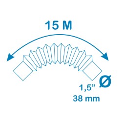 Manguera EDM Ø 3,8 cm 15 m