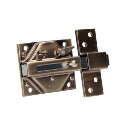 Cerrojo de seguridad EDM 73 x 136 mm Acero Bronce