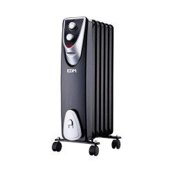 Radiador EDM Black Edition Negro/Gris 1000 W