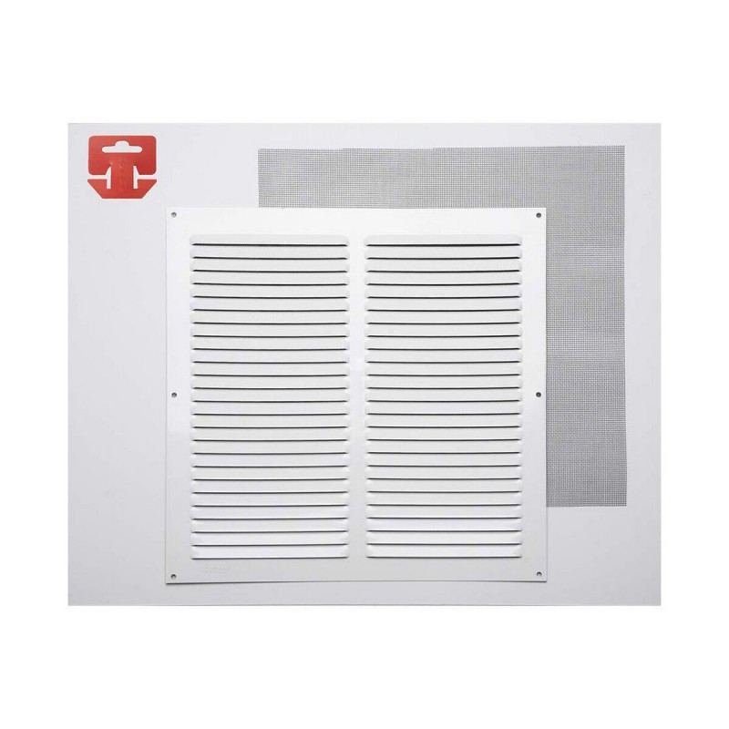 Rejilla Fepre Mosquitera Lacado Aluminio Blanco (30 x 30 cm)