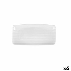 Bandeja de Aperitivos Ariane Artisan Ceru00e1mica Blanco 30 x 15 cm (6 Unidades)