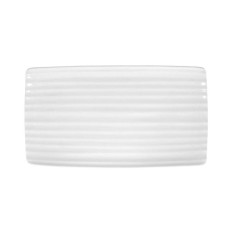 Bandeja de Aperitivos Ariane Artisan Ceru00e1mica Blanco 36 x 20 cm (6 Unidades)