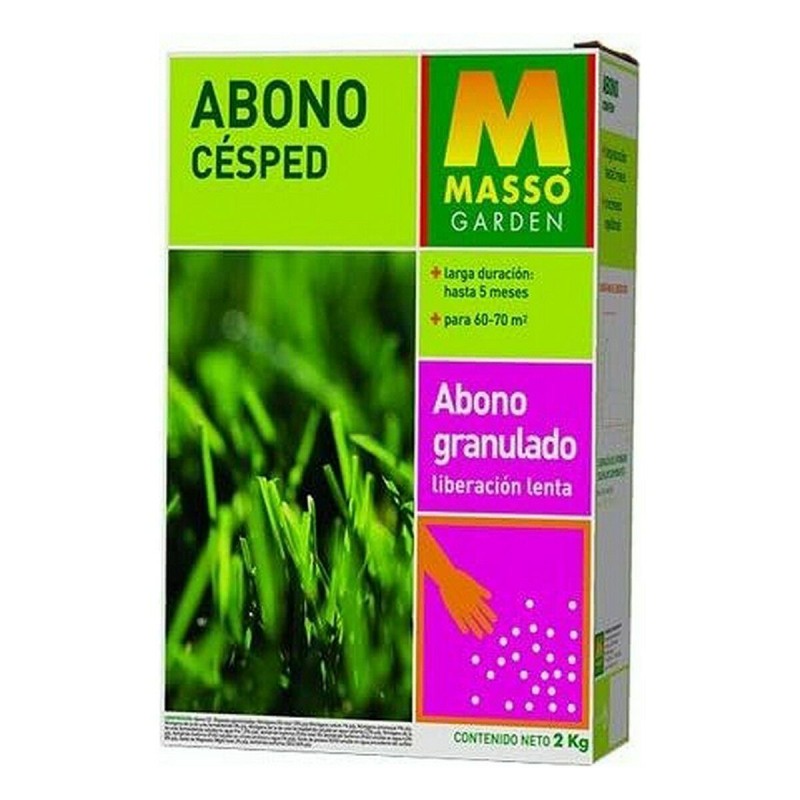 Abono no orgánico Massó Gránulos Césped 2 Kg 2 L