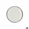 Plato Llano Ariane Vital Filo Blanco Ceru00e1mica u00d8 27 cm (6 Unidades)