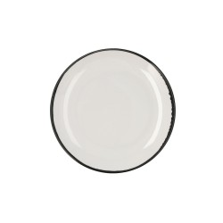 Plato Llano Ariane Vital Filo Blanco Ceru00e1mica u00d8 27 cm (6 Unidades)