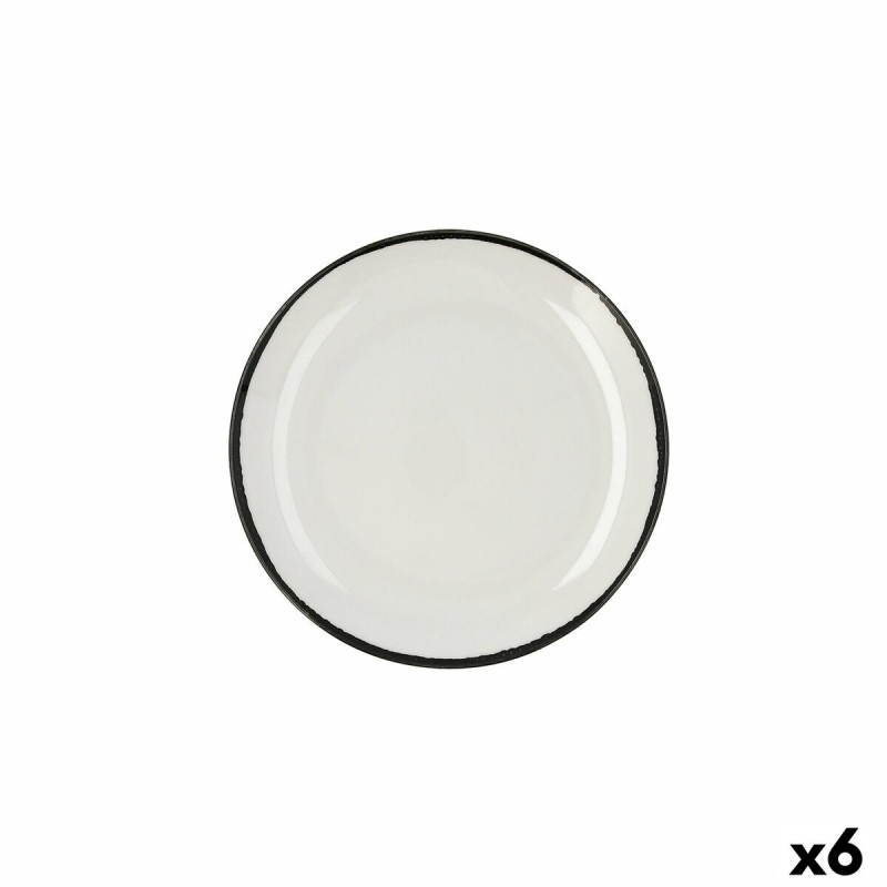 Plato Llano Ariane Vital Filo Blanco Ceru00e1mica (6 Unidades)