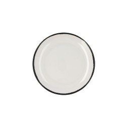 Plato Llano Ariane Vital Filo Blanco Ceru00e1mica (6 Unidades)