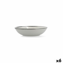 Plato Hondo Ariane Vital Filo Ceru00e1mica Blanco u00d8 21 cm (6 Unidades)