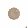 Plato Hondo Ariane Porous Ceru00e1mica Beige u00d8 21 cm (6 Unidades)