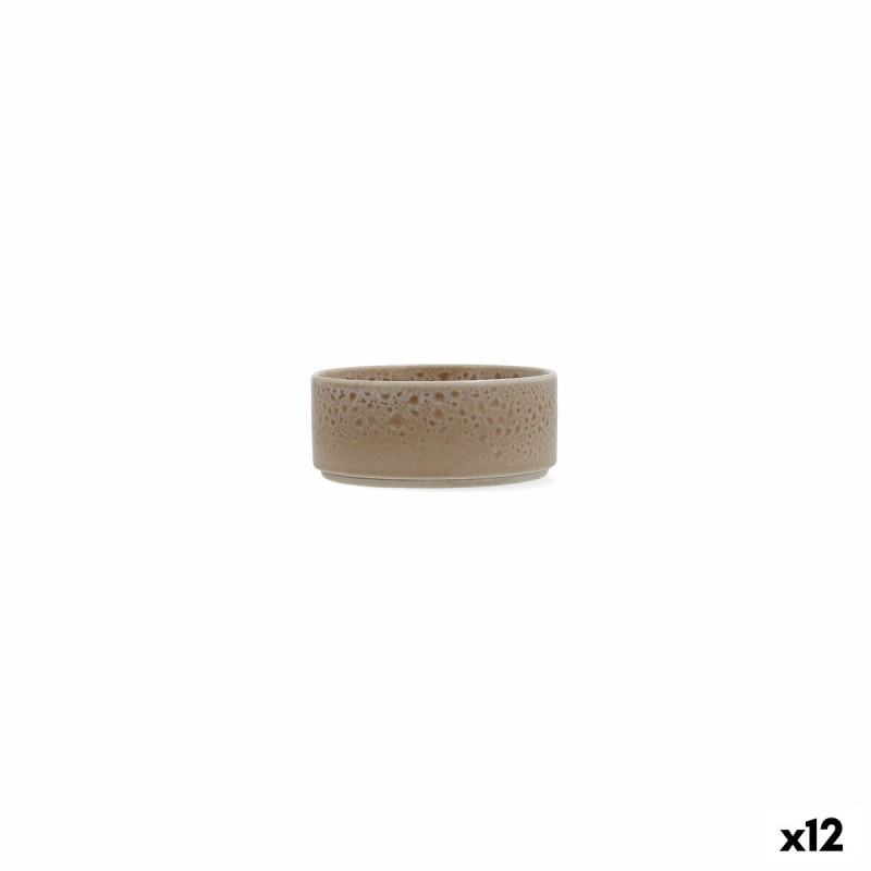 Bol Ariane Porous Ceru00e1mica Beige 12 cm (12 Unidades)