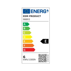 Bombilla LED EDM Tubular Blanco E 5,5 W E14 700 lm Ø 1,8 x 5,7 cm (6400 K)