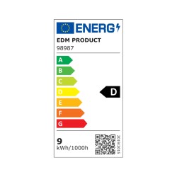 Bombilla LED EDM Lineal D 9 W R7s 1100 Lm Ø 1,5 x 11,8 cm (6400 K)