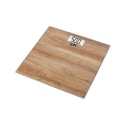 Báscula Digital de Baño EDM Cristal Madera 180 kg (26 x 26 x 2 cm)