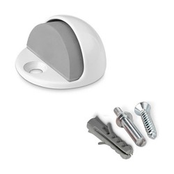 Tope Inofix Puertas Tornillos Blanco