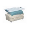 Caja Multiusos Domopak Living Katla Con ruedas Con asas Transparente 57 L (59 x 39 x 36,5 cm)