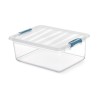 Caja Multiusos Domopak Living Katla 39 x 29 x 15,5 cm Transparente Polipropileno 12 L