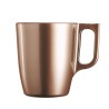 Taza Mug Luminarc Flashy Marru00f3n claro 250 ml Vidrio (6 Unidades)