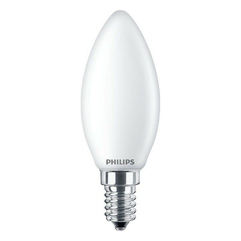 Bombilla LED Philips Vela Blanco F 40 W 4,3 W E14 470 lm 3,5 x 9,7 cm (4000 K)