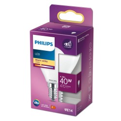 Bombilla LED Philips F 40 W 4,3 W E14 470 lm 4,5 x 8,2 cm (2700 K)