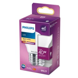 Bombilla LED Philips F 40 W 4,3 W E27 470 lm 4,5 x 8,2 cm (2700 K)