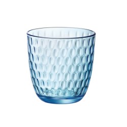 Set de Vasos Bormioli Rocco Slot Con relieve Azul 6 Unidades Vidrio 290 ml