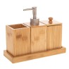 Set de Baño 5five Natureo Natural Bambú (22 x 8.8 x 18 cm)