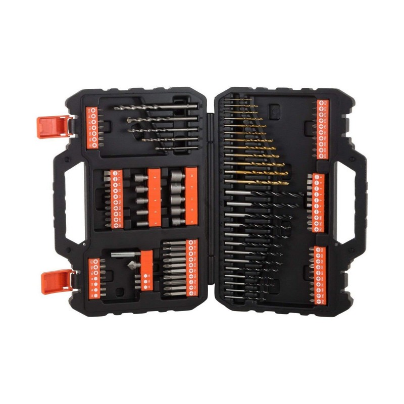 Set de brocas Black & Decker a7200-x Maletín 109 Piezas