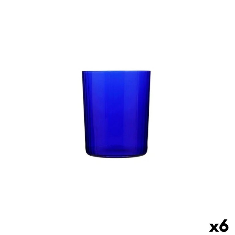 Vaso Bohemia Crystal Optic Azul Vidrio 500 ml (6 Unidades)