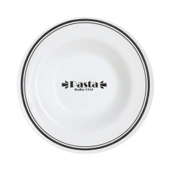 Plato para Pasta Luminarc Friends Time Bistro Blanco/Negro Vidrio 28,5 cm (12 Unidades)