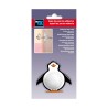 Tope Inofix Puertas Pingüino Adhesivo Blanco/Negro PVC